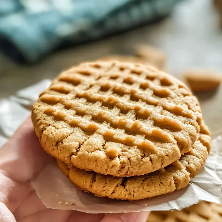 3 Ingredient Sugar Free Peanut Butter Cookies