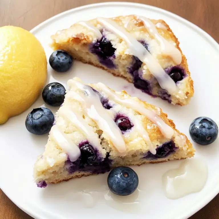 Almond Flour Lemon Blueberry Scones