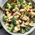 Apple Broccoli Cauliflower Salad