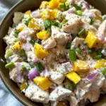 Cottage Cheese Chicken Salad with Banana Peppers
