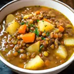 Easy Lentil Potato Soup Recipe