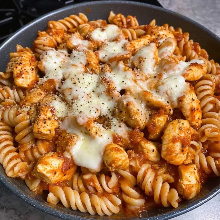 Garlic Parmesan Healthy Chicken Pasta