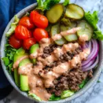 Healthy Burger in a Bowl