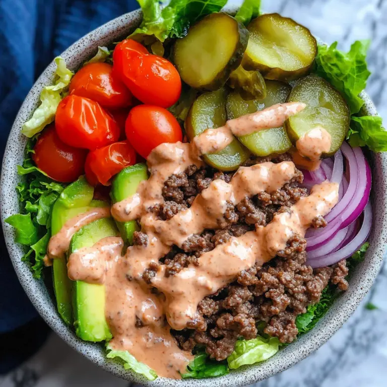 Healthy Burger in a Bowl