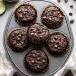 Healthy & Moist Chocolate Zucchini Muffins