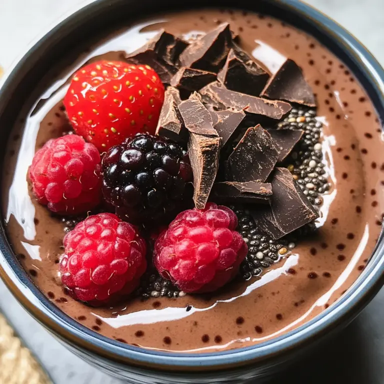 High-Protein Chocolate Chia Pudding