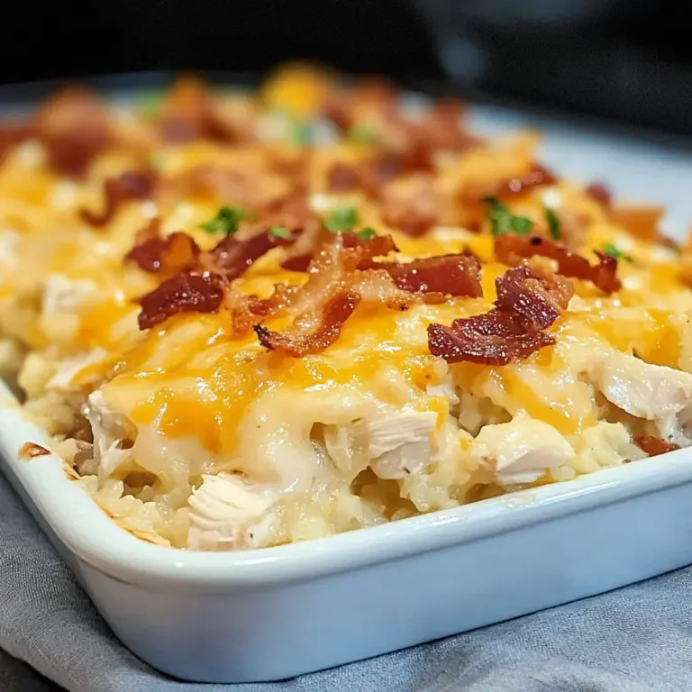 Keto Cauliflower Casserole, Loaded Chicken Bacon Ranch