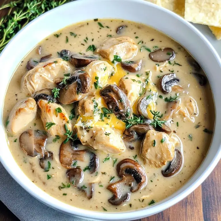 (Low-Carb) Chicken Mushroom Soup recipe