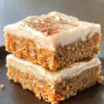 No Bake Carrot Cake Bars