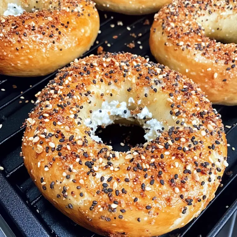 Protein Bagels with Cottage Cheese