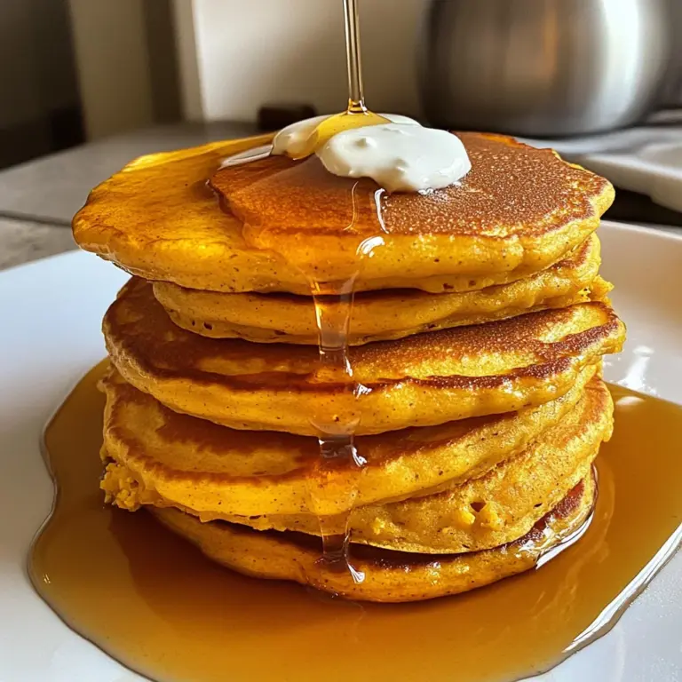 Pumpkin Cottage Cheese Pancakes