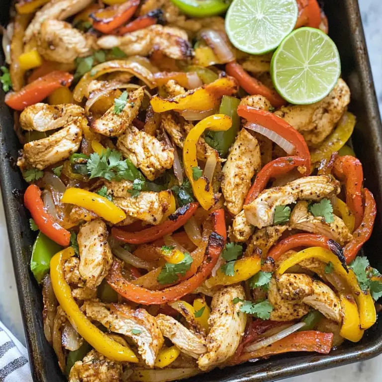 Sheet Pan Chicken Fajitas
