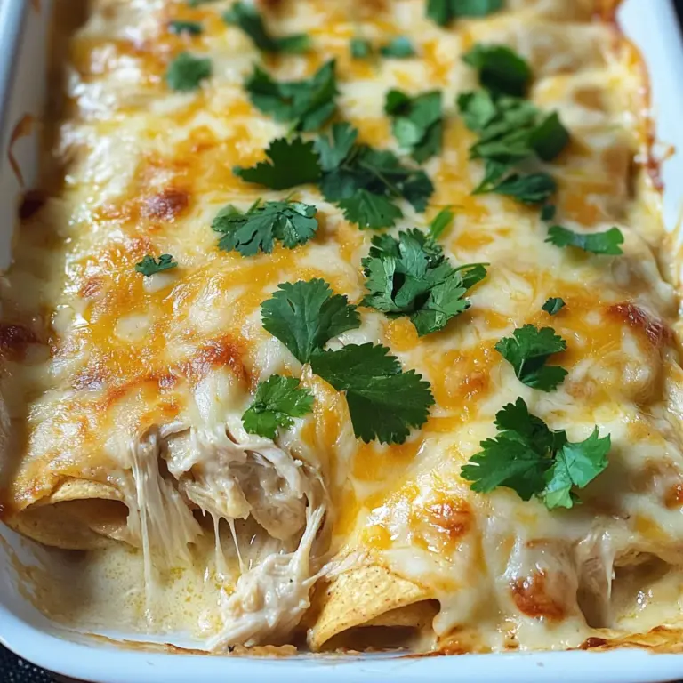Skinny White Chicken Enchiladas