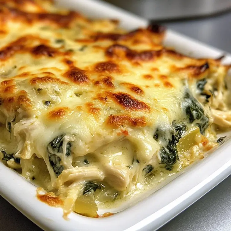 Spinach Artichoke Chicken Casserole (Keto)