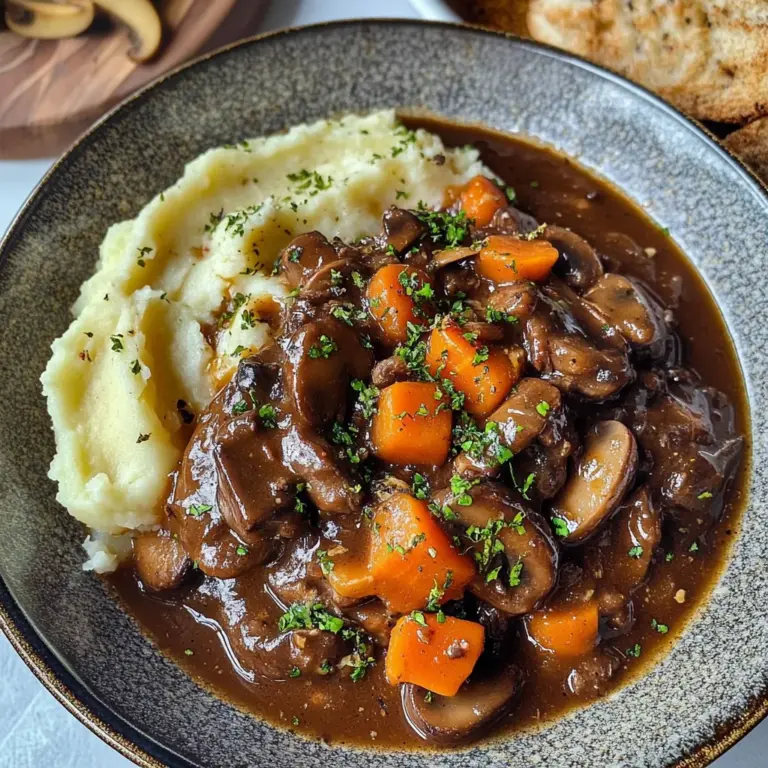 Vegan Mushroom Bourguignon