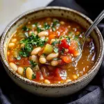 Vegan Serbian White Bean Soup (Pasulj)