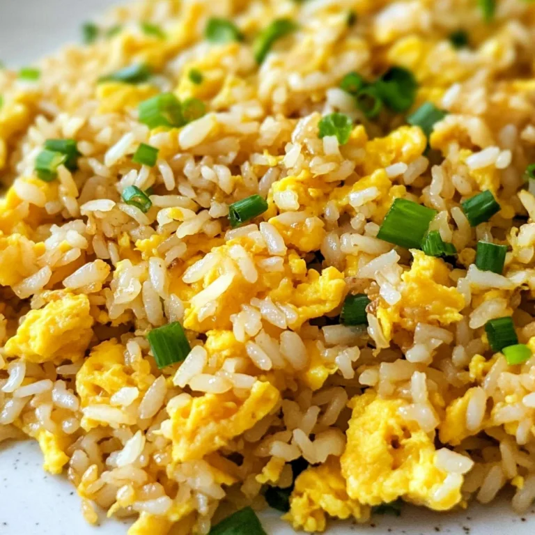 10 min. Easy Egg Fried Rice (only 6 ingredients!)