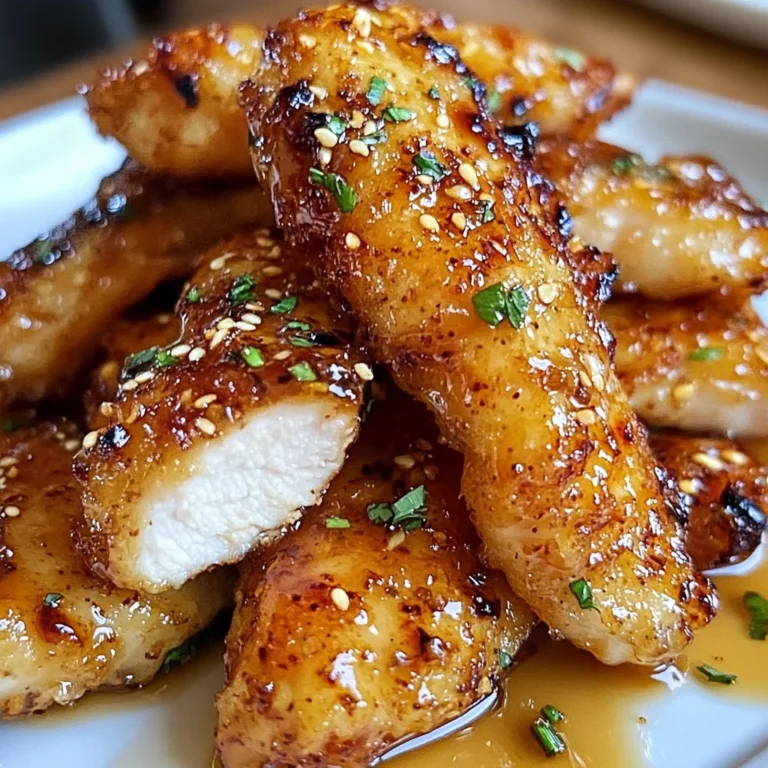 Air Fryer Honey Butter Garlic Chicken Tenders Recipe
