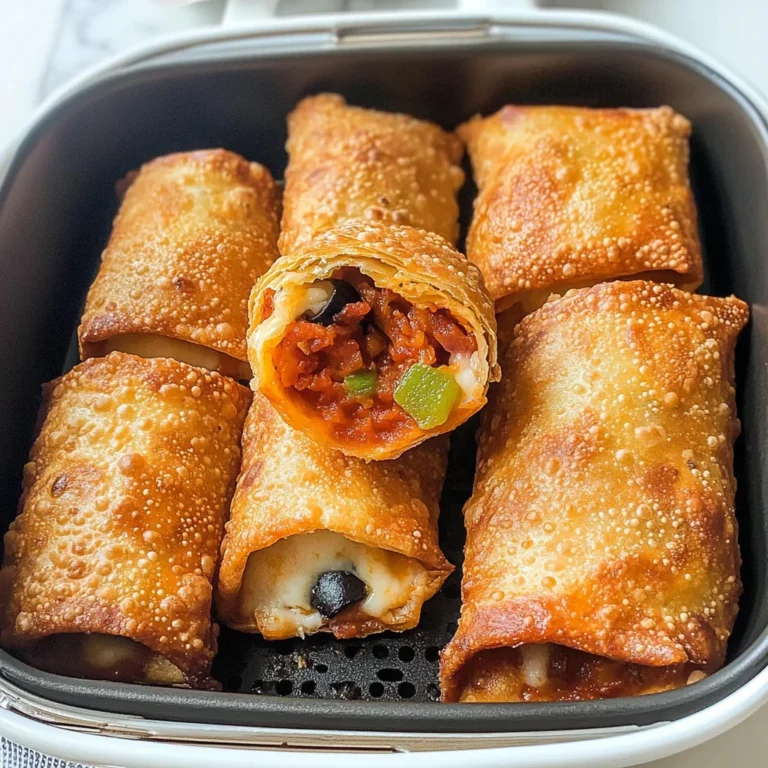 Air Fryer Pizza Egg Rolls