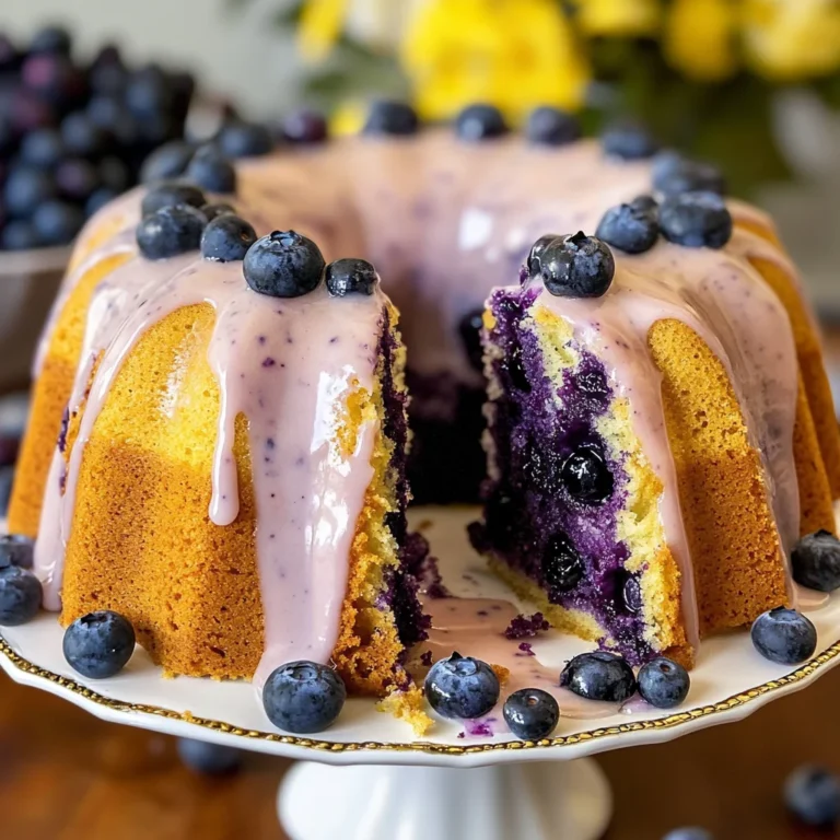 Blueberry Breakfast Bundt Cake
