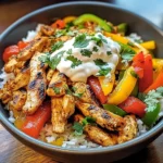 Chicken Fajita Rice Bowls