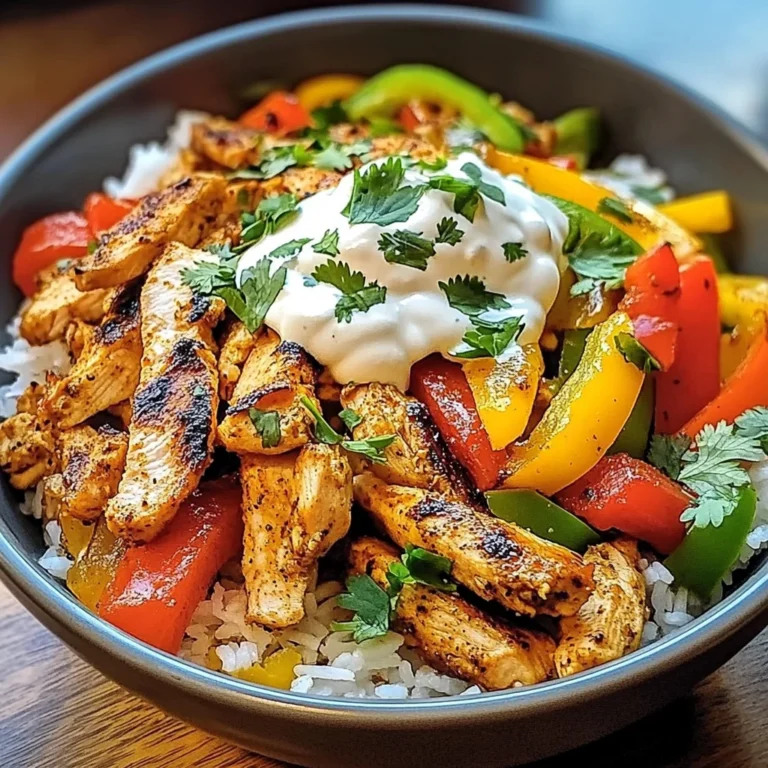 Chicken Fajita Rice Bowls