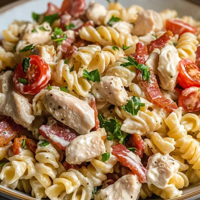 Chicken Turkey Bacon Ranch Pasta Salad