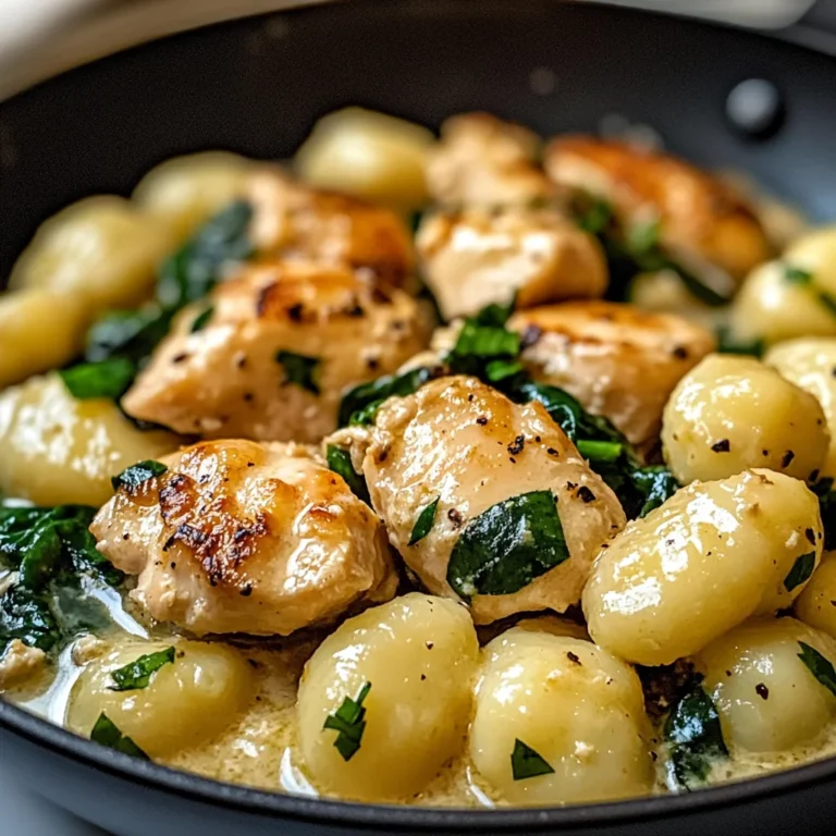 Creamy Garlic Chicken Gnocchi Skillet