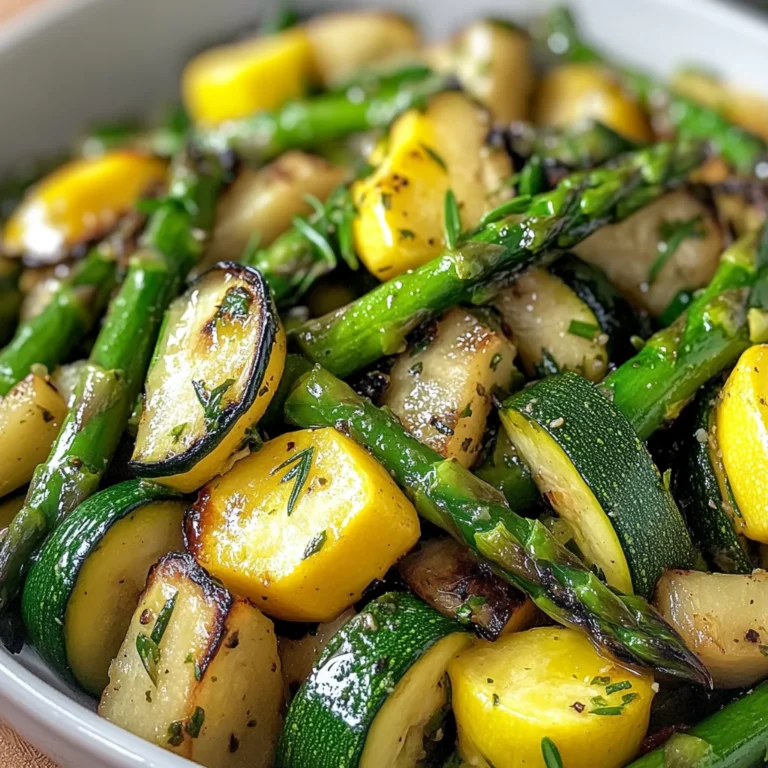Flavorful Asparagus with Zucchini and Squash