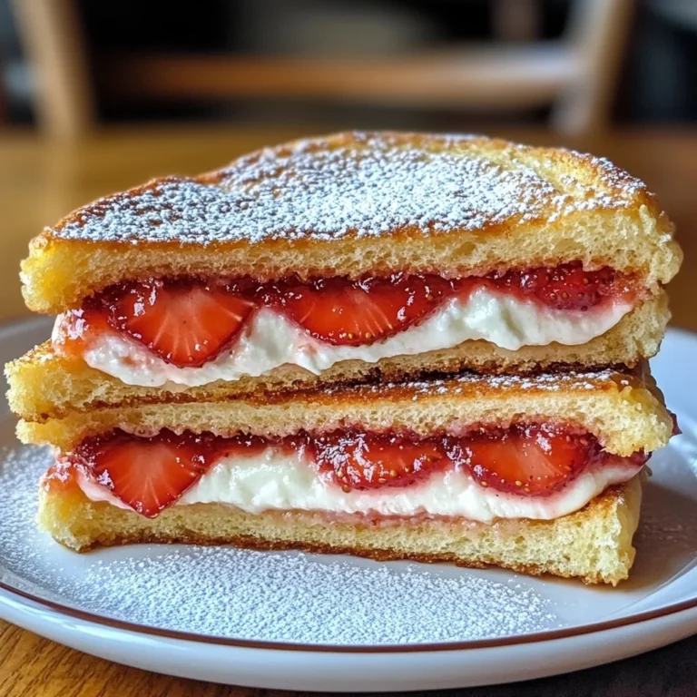 Fried Strawberry Cheesecake Sandwiches