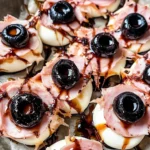 Halloween Antipasto Eyeballs Appetizer