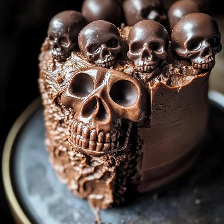 High Altitude Ginger Chocolate Skull Cake for Halloween