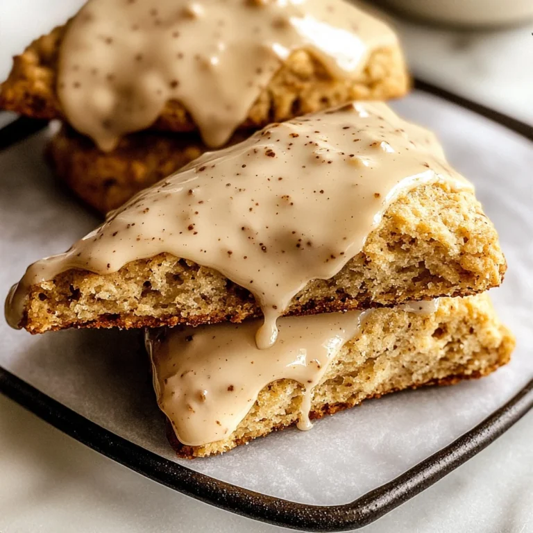 Homemade Chai Scones with Maple Chai Glaze
