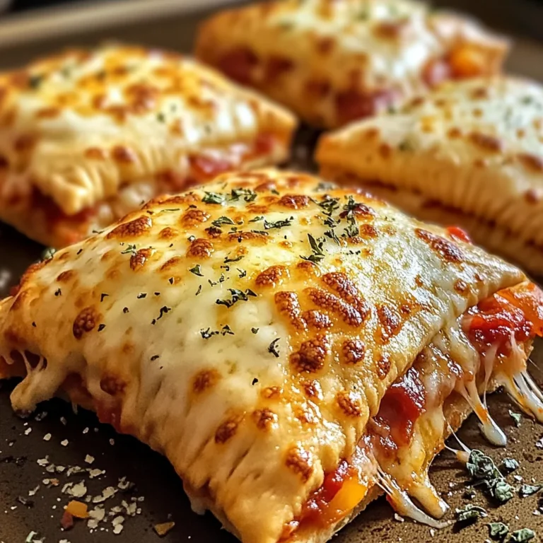 Homemade Easy Cheesy Pizza Pockets