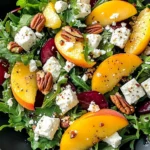 Simple Peach Feta Salad