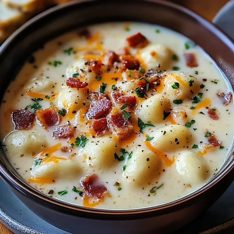 Turkey Bacon Cheddar Gnocchi Soup – A Rich and Creamy Comfort Meal
