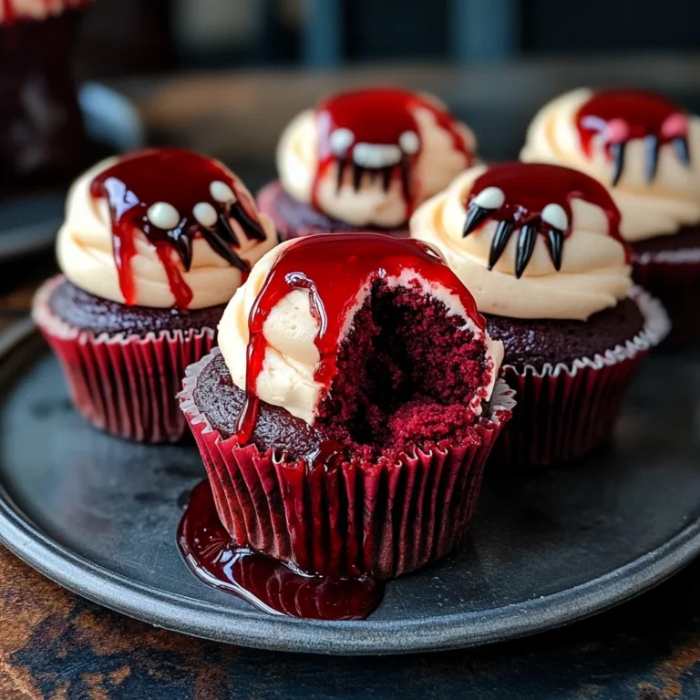 Vampire Bite Halloween Cupcakes: A Spooky Delight with a Deliciously Sinister Twist