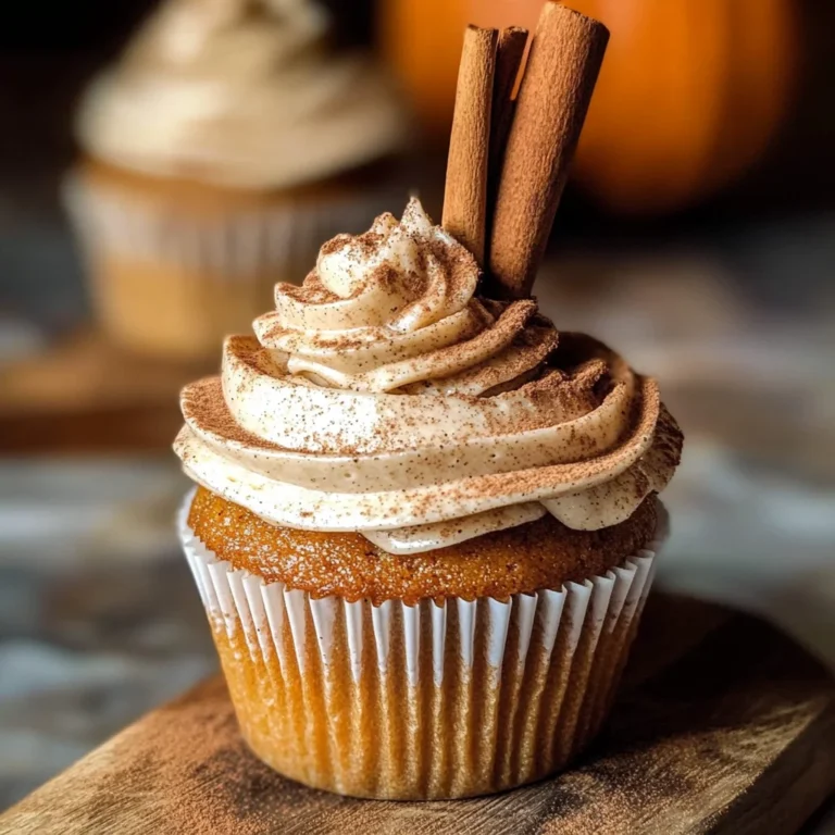 Vanilla Chai Pumpkin Latte Cupcakes with Cinnamon Brown Sugar Frosting