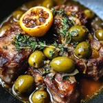 Braised Lamb Neck with Lemon, Olives & Warm Spices