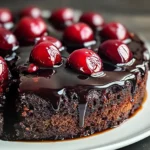 Chocolate Cherry Upside Down Cake