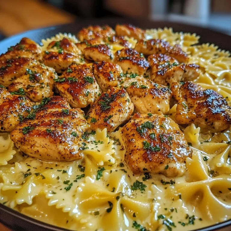 Creamy Cajun Chicken Bowtie Pasta