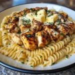 Creamy Parmesan Rotini with Garlic Butter Chicken
