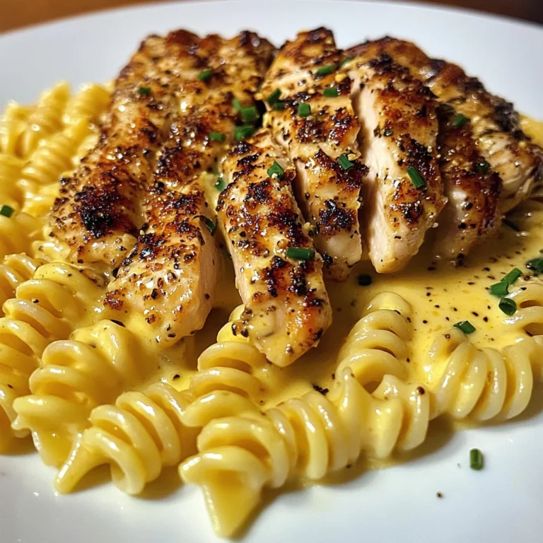 Creamy Velveeta Rotini with Seared Garlic Chicken