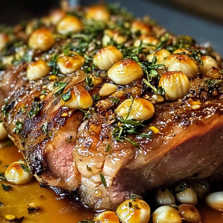Garlic Honey Mustard Confit Lamb Shoulder Recipe