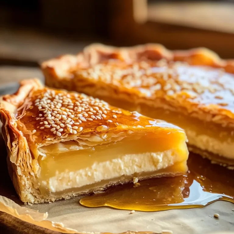 Golden Greek Honey Pie (Melopita)