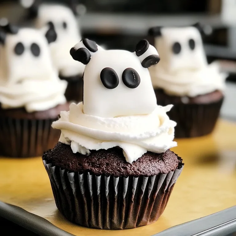 Marshmallow Ghost Cupcakes