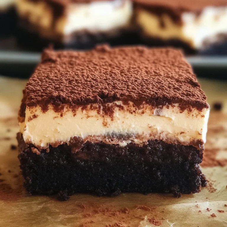 Tiramisu Brownies
