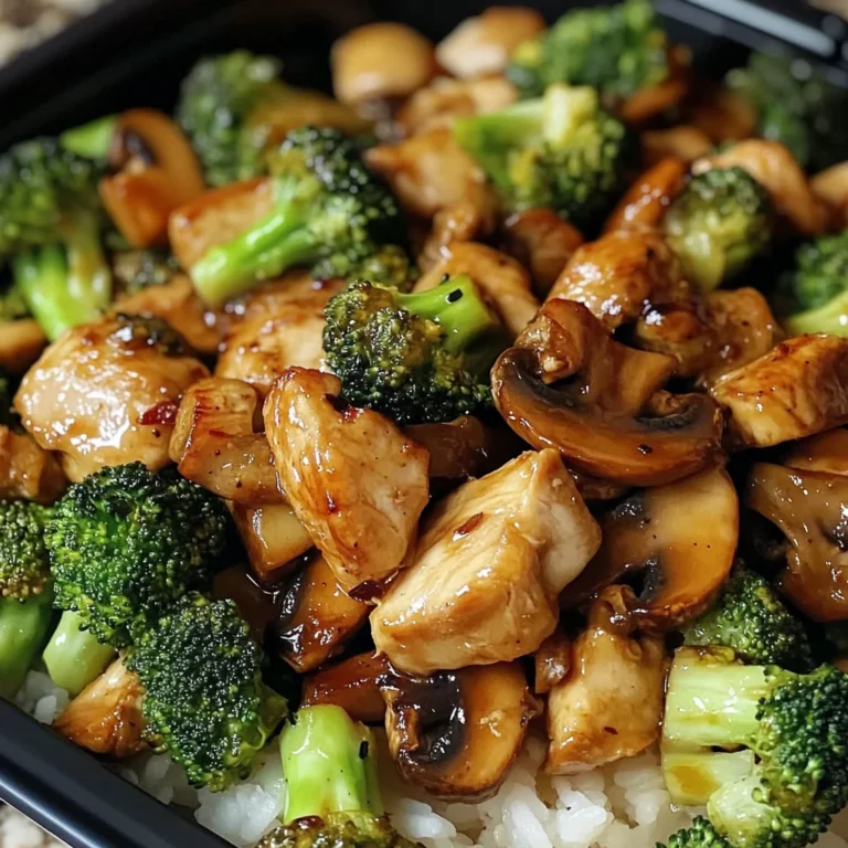 Chicken, Broccoli & Mushroom Stir-Fry