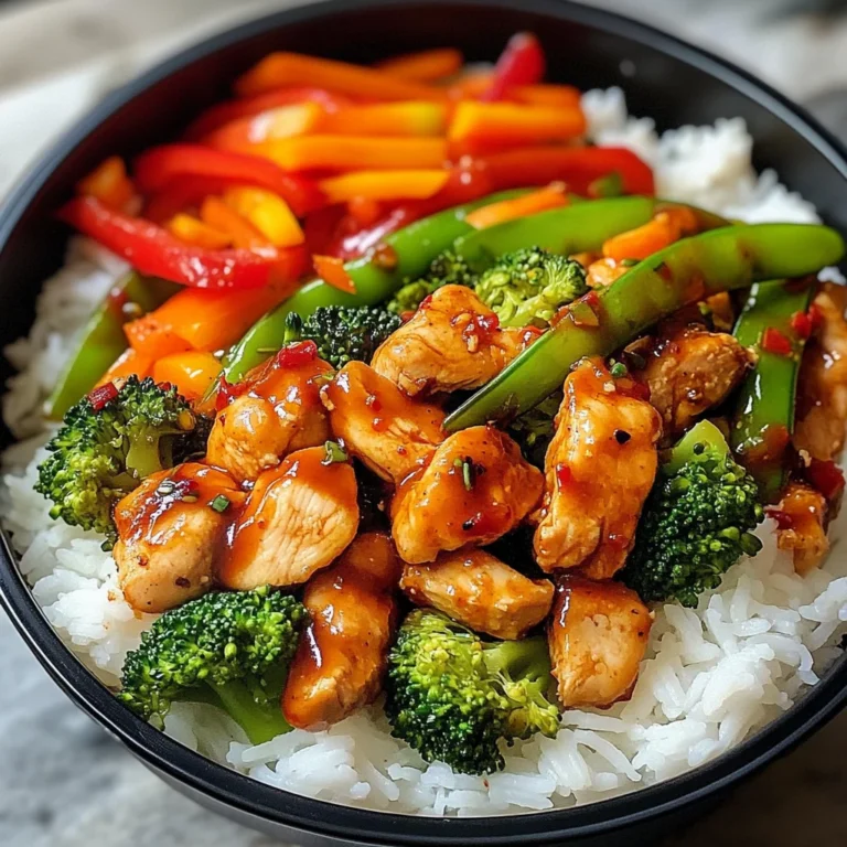 Chili Chicken & Mixed Veggie Rice Bowl