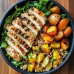 Grilled Chicken Power Bowl with Quinoa & Roasted Veggies